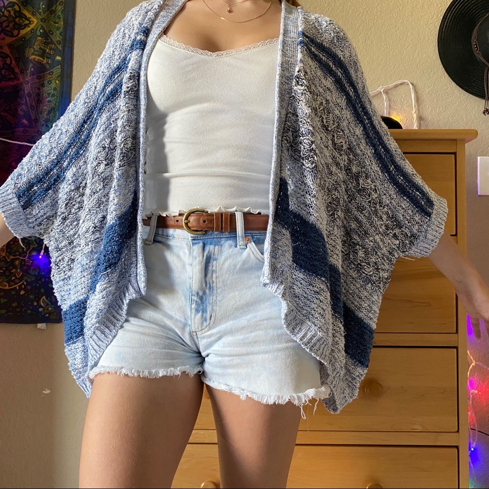 Aeropostale cozy oversized knit beachy cover-up